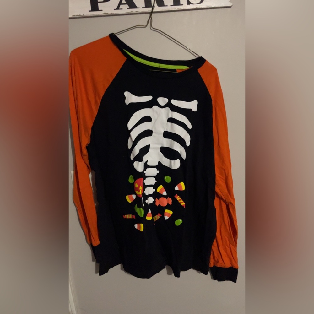 Halloween long sleeve kids shirt size large